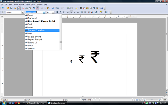 Rupee Symbol In True Type Font Opinion