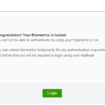 Congratulations – Biometric Locked