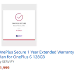 Free Additional Warranty on OnePlus 6